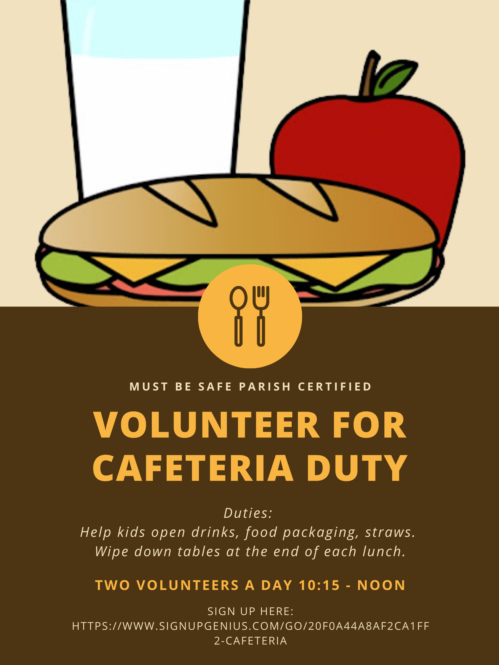 Volunteer Cafeteria Duty (1)